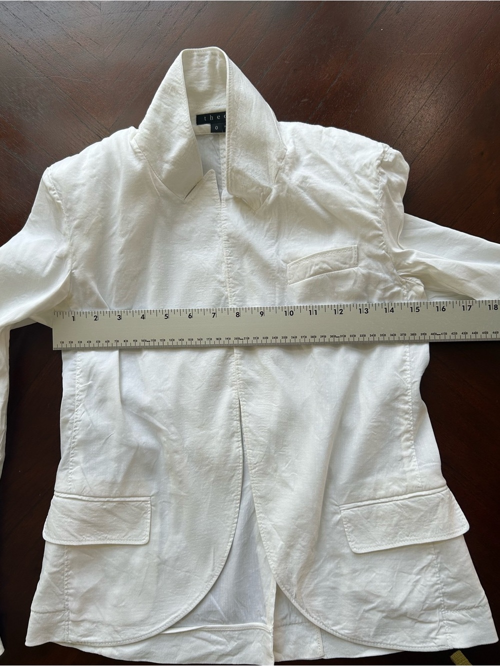 Theory White Tailored Women's Blazer size 0 - Picture 5 of 8